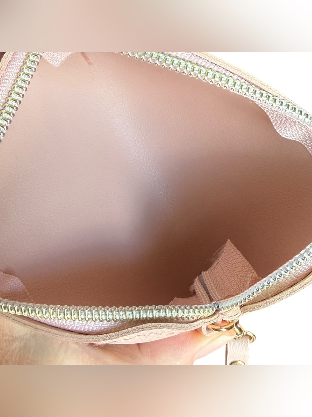 NWT Chosen Mulberry Studios Pink Vegan Leather Wristlet Coin Holder Eyelashes - Picture 4 of 7